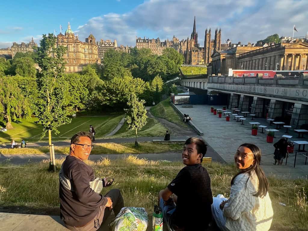 Edinburgh with teens