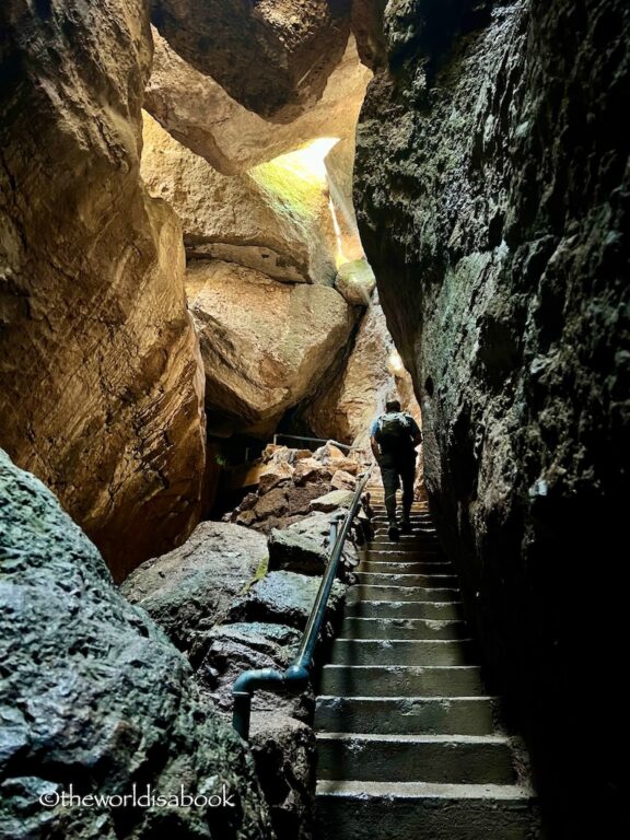 Pinnacles National Park Bear Gulch Cave Trail stairs